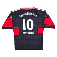 1997/98 Bayern Munich Away Football Shirt (M) Adidas #10 Matthaus - Football Finery - FF300018