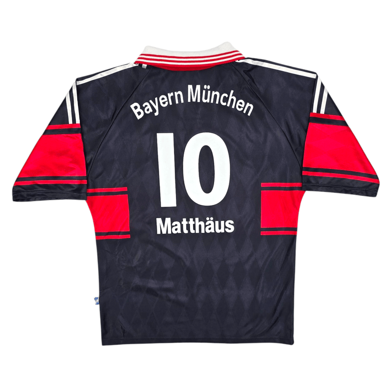 1997/98 Bayern Munich Away Football Shirt (M) Adidas #10 Matthaus - Football Finery - FF300018