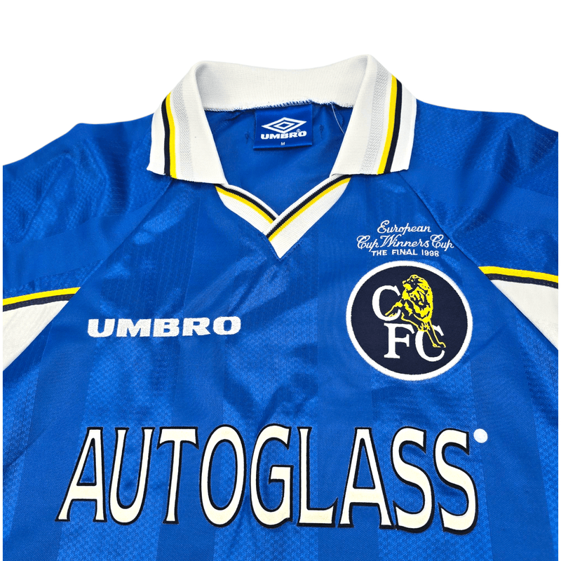 1997/98 Chelsea Home Football Shirt (M) Umbro #98 Stockholm (UCWC) - Football Finery - FF300337