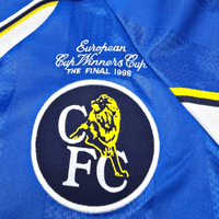 1997/98 Chelsea Home Football Shirt (M) Umbro #98 Stockholm (UCWC) - Football Finery - FF300337