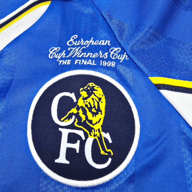 1997/98 Chelsea Home Football Shirt (M) Umbro #98 Stockholm (UCWC) - Football Finery - FF300337