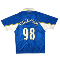 1997/98 Chelsea Home Football Shirt (M) Umbro #98 Stockholm (UCWC) - Football Finery - FF300337