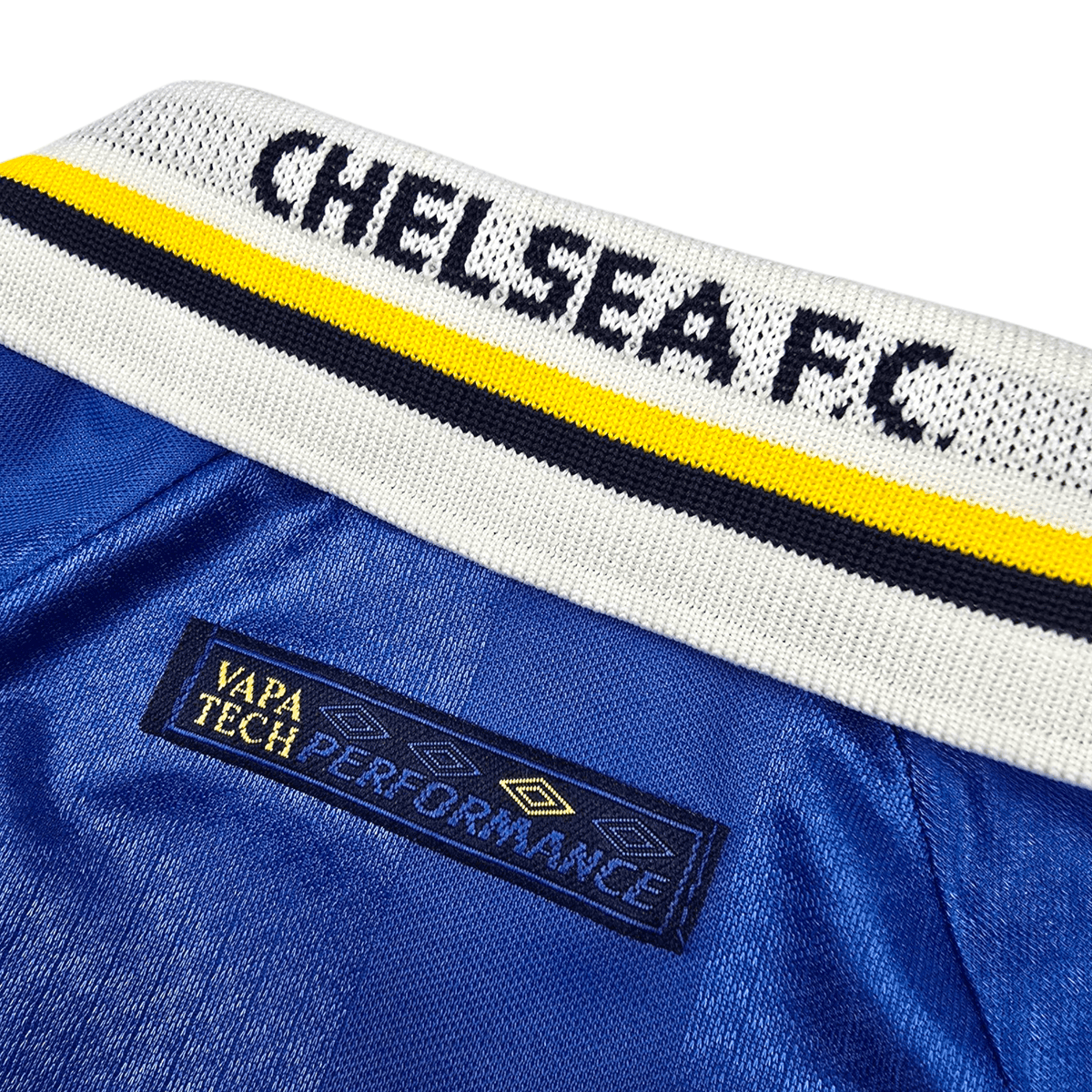 1997/98 Chelsea Home Football Shirt (M) Umbro #98 Stockholm (UCWC) - Football Finery - FF300337