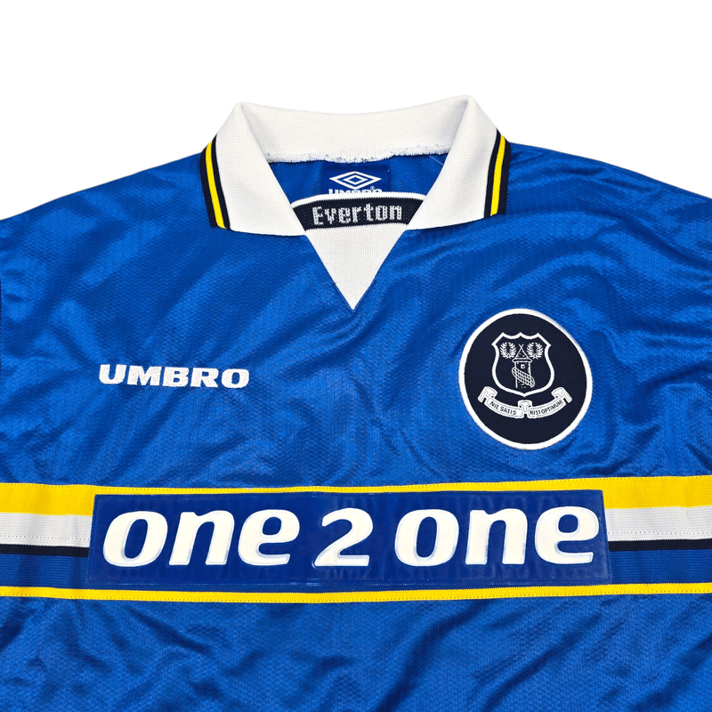 1997/98 Everton Home Football Shirt (M) Umbro #28 Bilic - Football Finery - FF300763