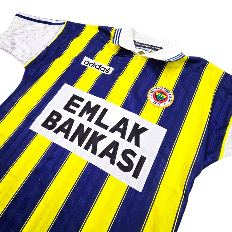 1997/98 Fenerbahce Home Football Shirt (L) Adidas # 9 - Football Finery - FF202690
