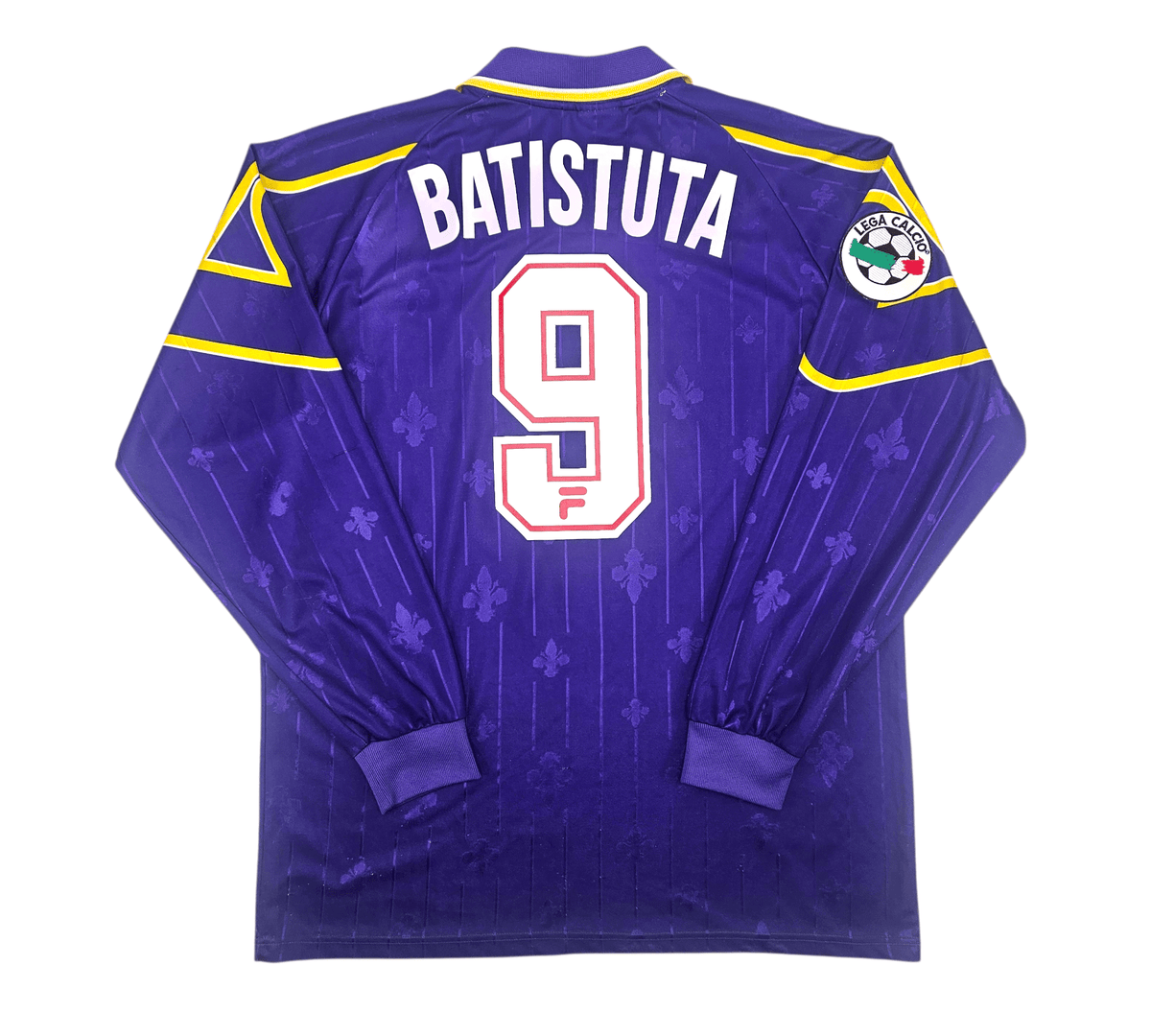 1997/98 Fiorentina Home Football Shirt (XL) FILA 9 Batistuta - Football Finery - FF303412