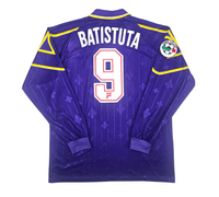 1997/98 Fiorentina Home Football Shirt (XL) FILA 9 Batistuta - Football Finery - FF303412
