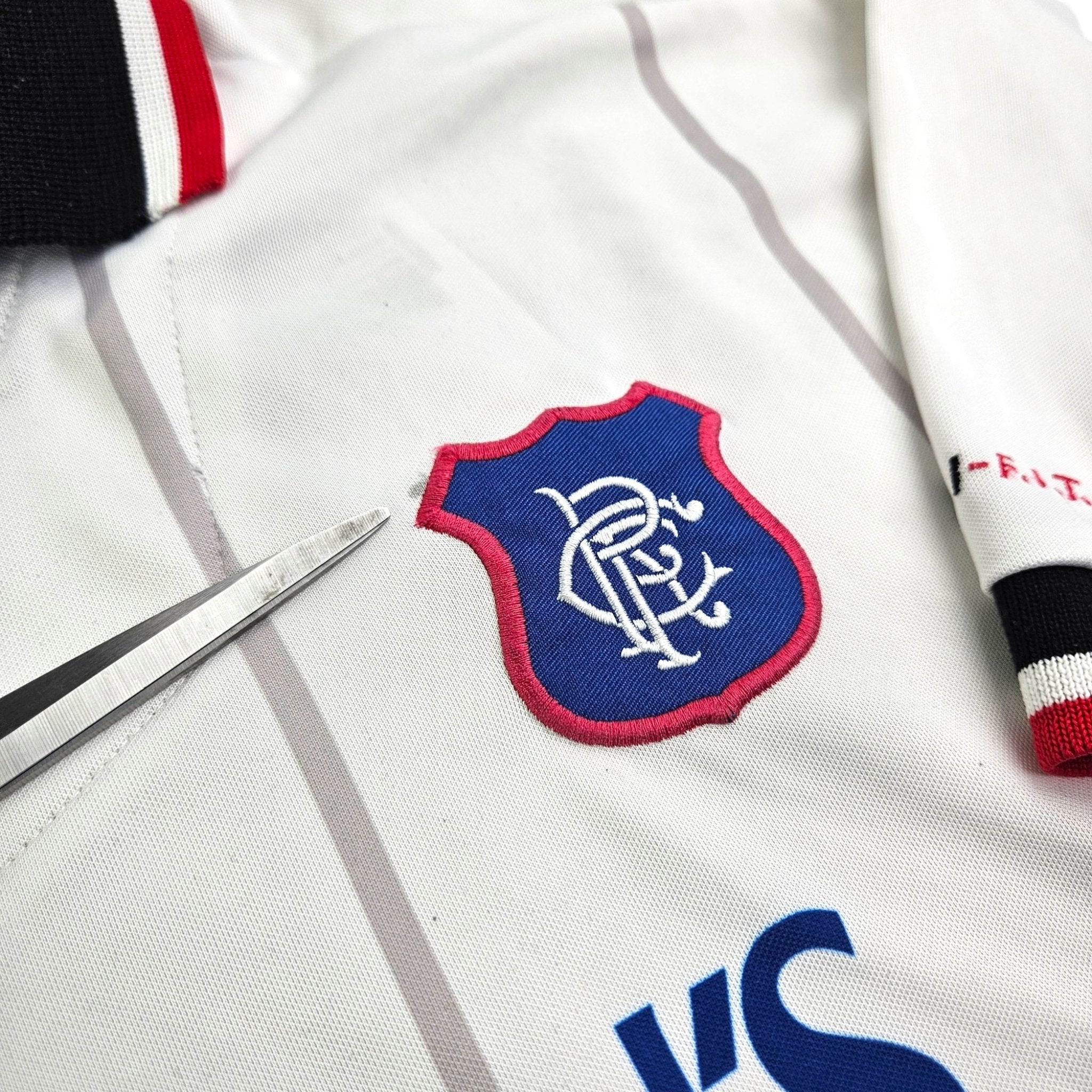 1997 98 Glasgow Rangers Away Football Shirt L Nike 8 Gascoigne