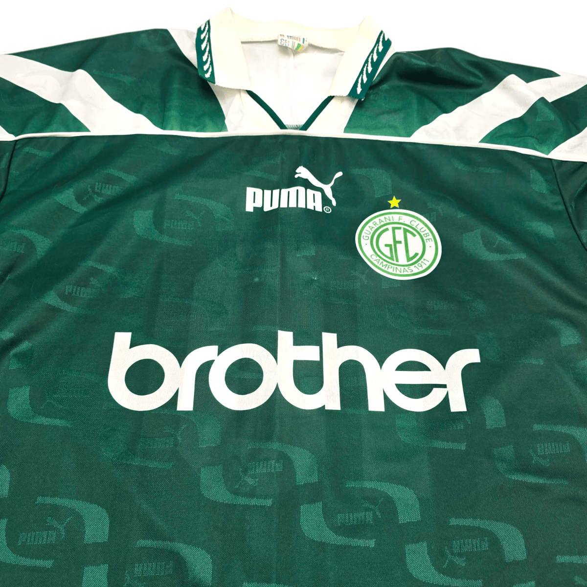 1997/98 Guarani FC Home Football Shirt (M) Puma 10 - Football Finery - FF301297