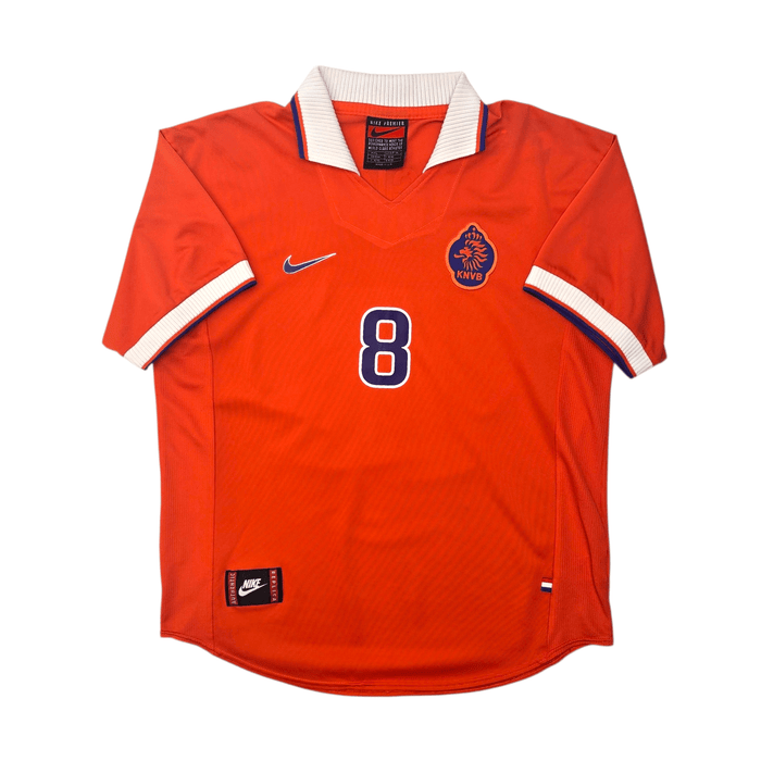 1997/98 Holland Home Football Shirt (L) Nike 8 Bergkamp - Football Finery - FF304573