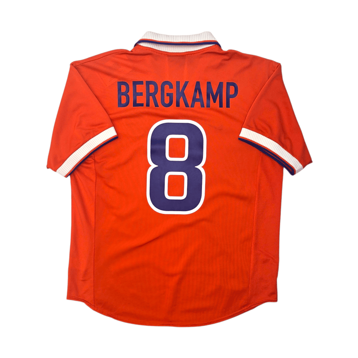 1997/98 Holland Home Football Shirt (L) Nike 8 Bergkamp - Football Finery - FF304573
