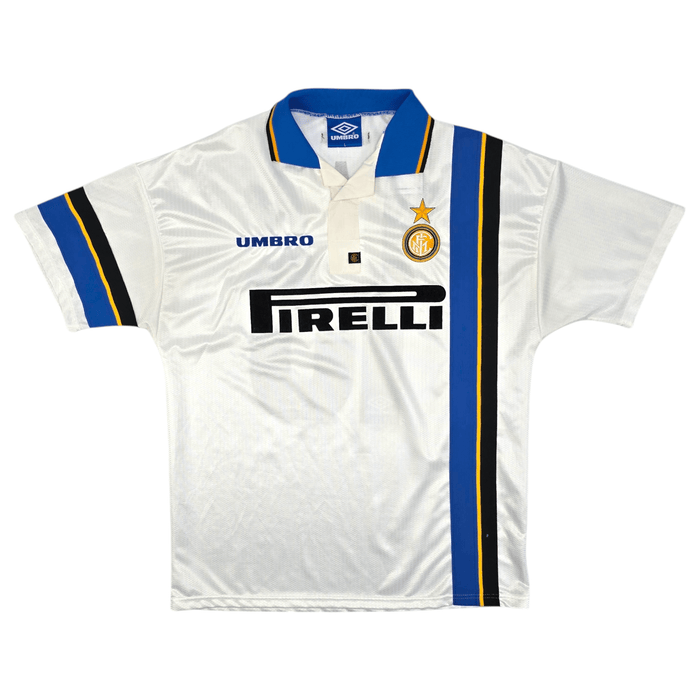 1997/98 Inter Milan Away Football Shirt (L) Umbro #10 Ronaldo - Football Finery - FF300129