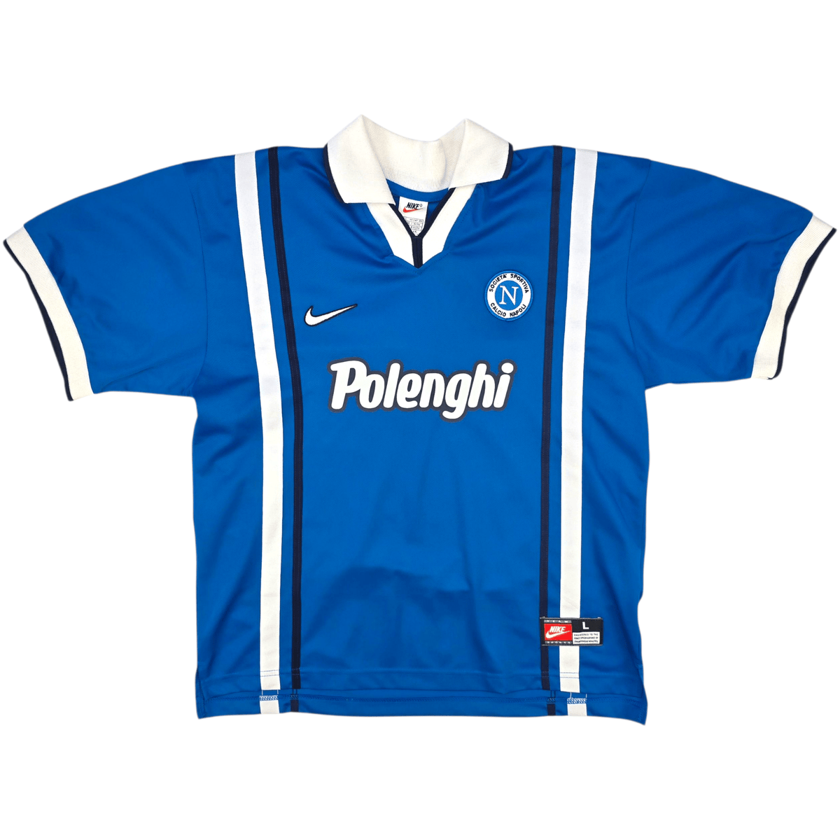 1997/98 Napoli Home Football Shirt (L) Nike - Football Finery - FF301879