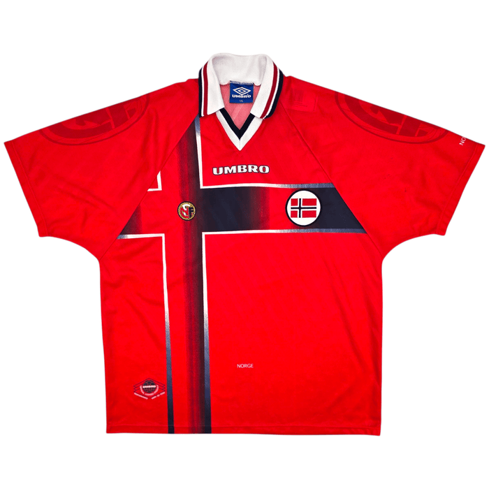 1997/98 Norway Home Football Shirt (2XL) Umbro - Football Finery - FF302557