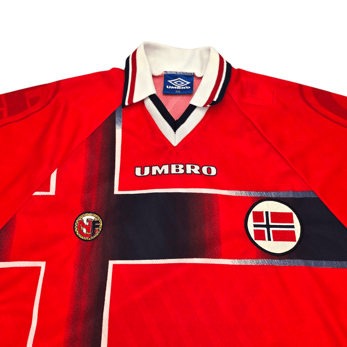 1997/98 Norway Home Football Shirt (2XL) Umbro - Football Finery - FF302557