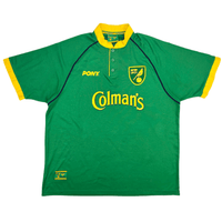 1997/98 Norwich City Away Football Shirt (2XL) PONY - Football Finery - FF302555