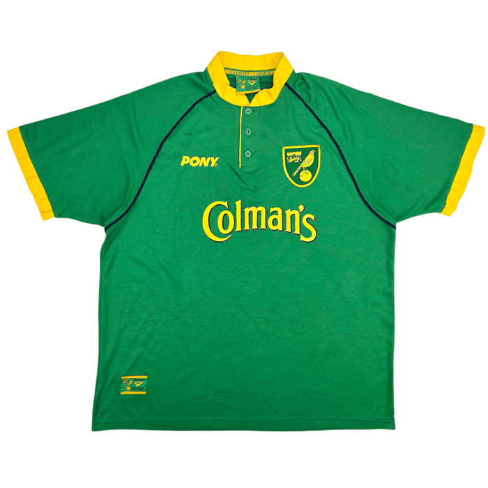 1997/98 Norwich City Away Football Shirt (2XL) PONY - Football Finery - FF302555