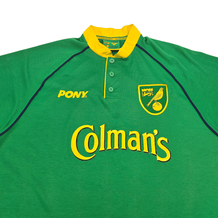 1997/98 Norwich City Away Football Shirt (2XL) PONY - Football Finery - FF302555