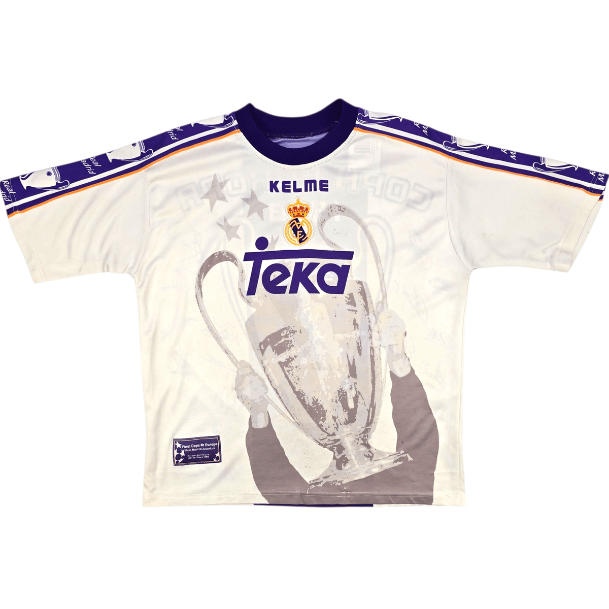 1997/98 Real Madrid Home Football Shirt (M) Kelme (Final Copa de Europa) - Football Finery - FF301507