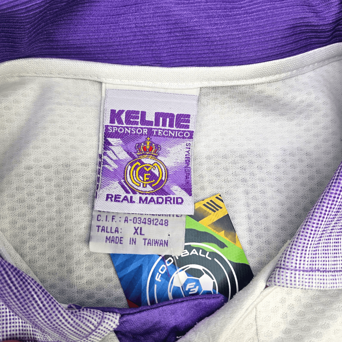 1997/98 Real Madrid Home Football Shirt (XL) Kelme 9 Suker - Football Finery - FF301932