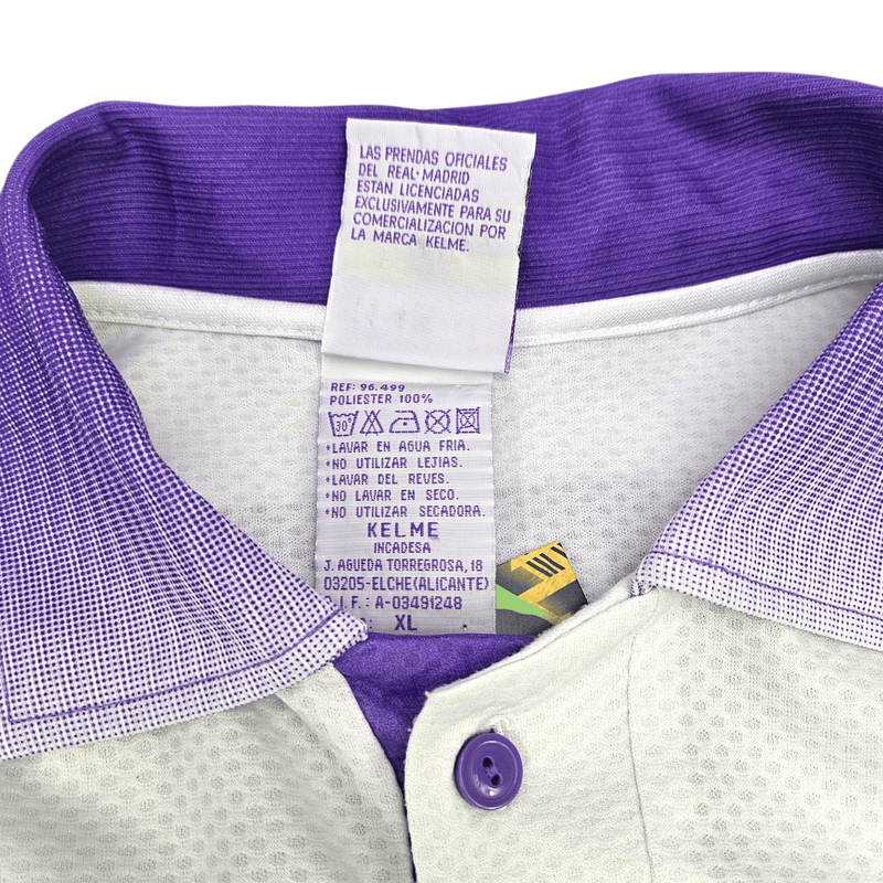 1997/98 Real Madrid Home Football Shirt (XL) Kelme 9 Suker - Football Finery - FF301932