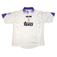 1997/98 Real Madrid Home Football Shirt (XL) Kelme 9 Suker - Football Finery - FF301932