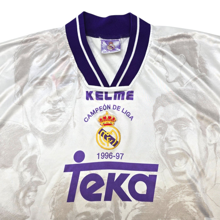 1997/98 Real Madrid Special Edition Football Shirt (M) Kelme (Campeon de Liga) - Football Finery - FF307141