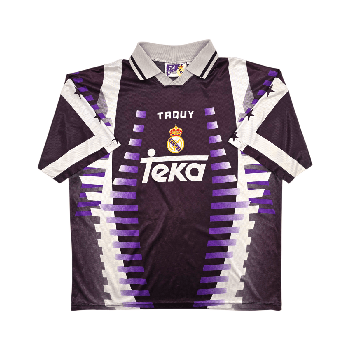 1997/98 Real Madrid Third Football Shirt (XL) Taquy 8 Mijatovic - Football Finery - FF303784