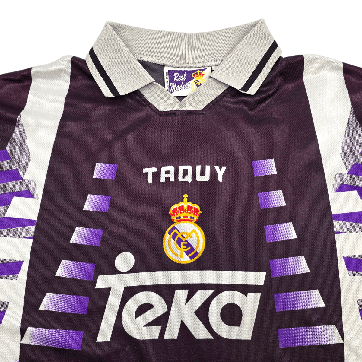 1997/98 Real Madrid Third Football Shirt (XL) Taquy 8 Mijatovic - Football Finery - FF303784