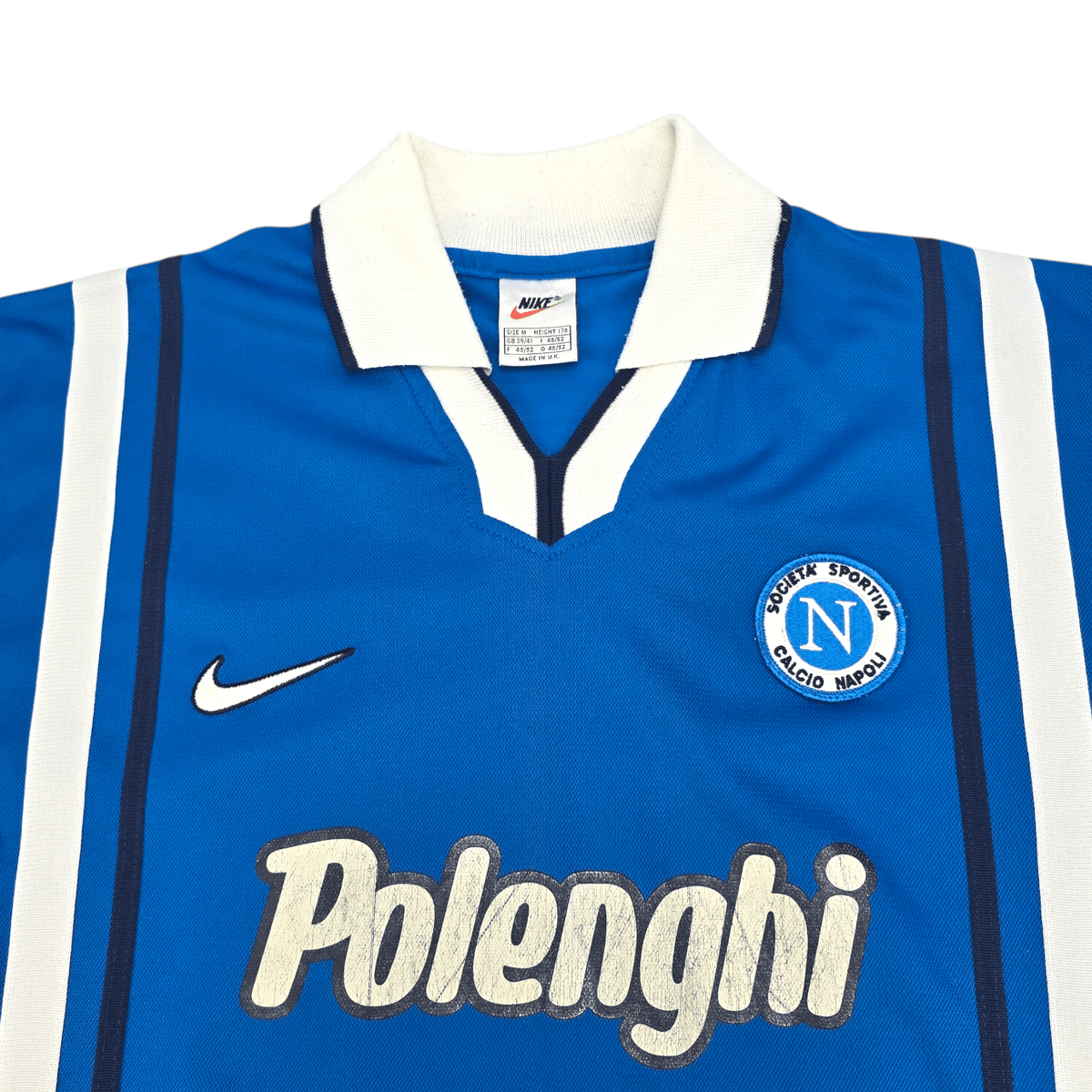 1997/98 SSC Napoli Home Football Shirt (M) Nike - Football Finery - FF204571