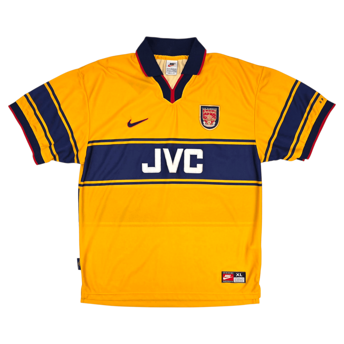 1997/99 Arsenal Away Football Shirt (XL) Nike - Football Finery - FF302648