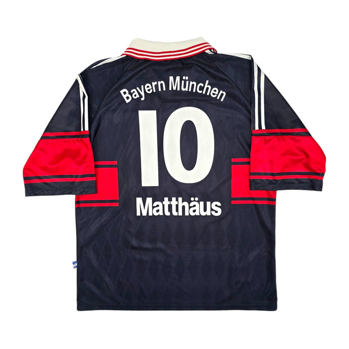 1997/99 Bayern Munich Away Football Shirt (XL) Adidas #10 Matthaus - Football Finery - FF204281