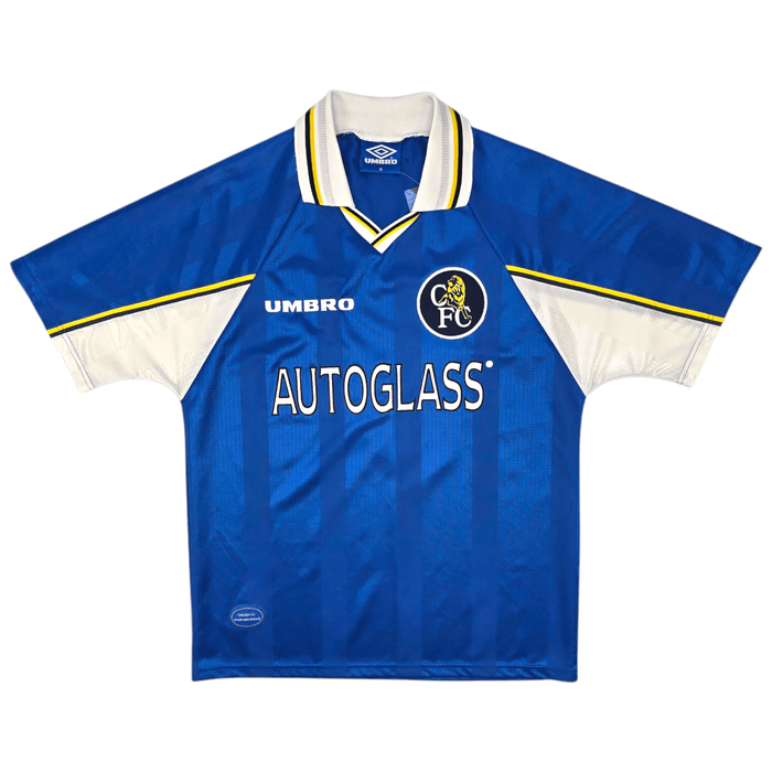 1997/99 Chelsea Home Football Shirt (M) Umbro 9 Vialli - Football Finery - FF301240