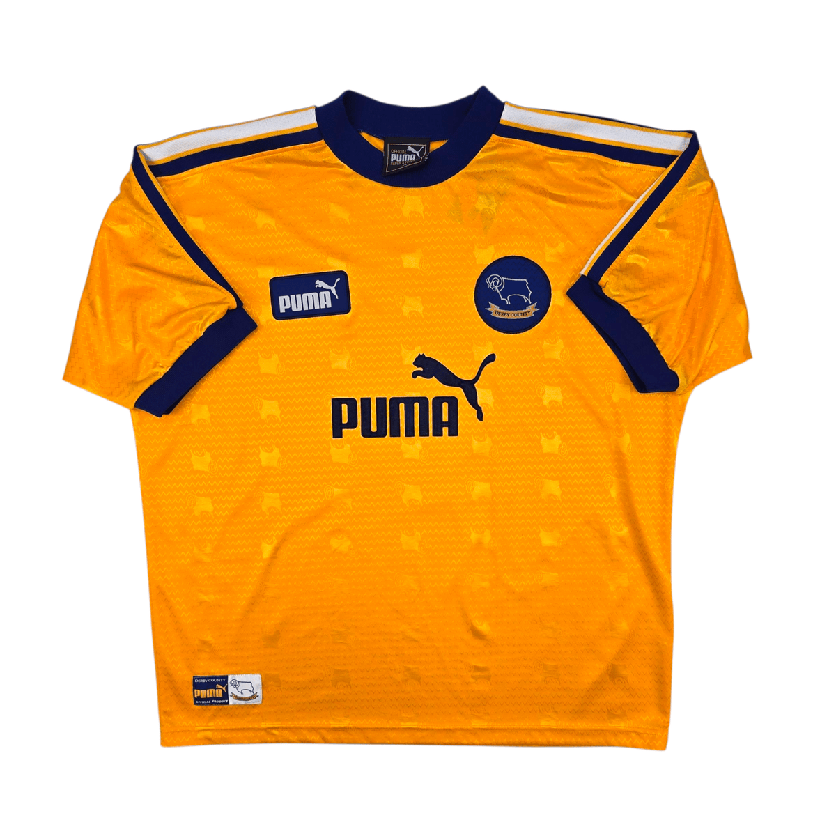 1997/99 Derby County Away Football Shirt (XL) Puma 9 Wanchope - Football Finery - FF301285