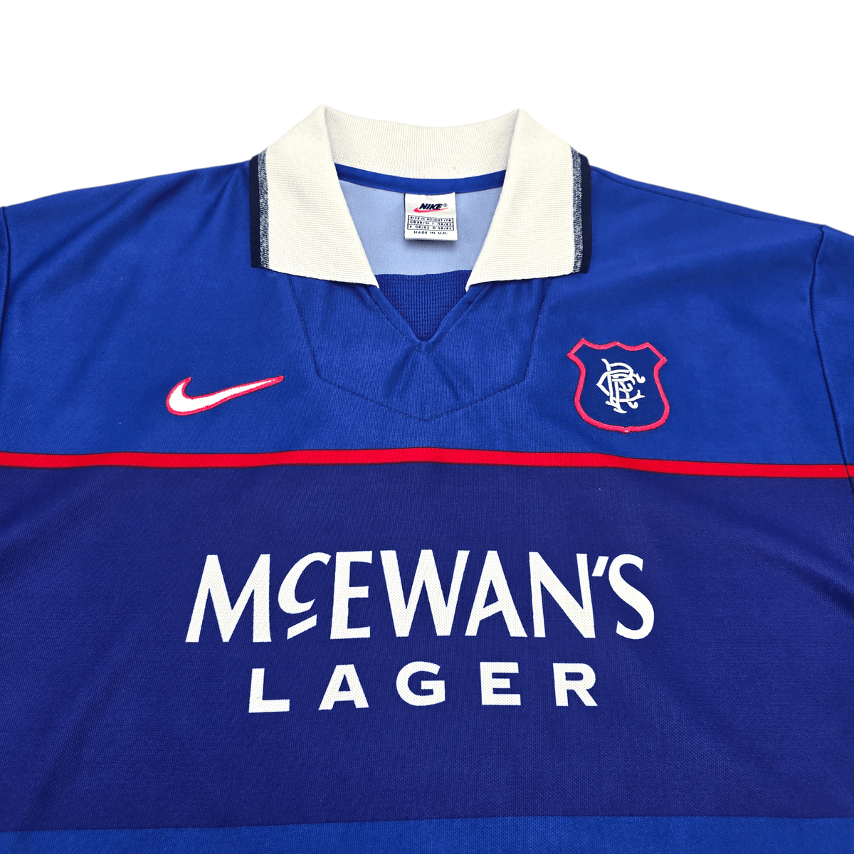 1997/99 Glasgow Rangers Home Football Shirt (M) Nike - Football Finery - FF301474