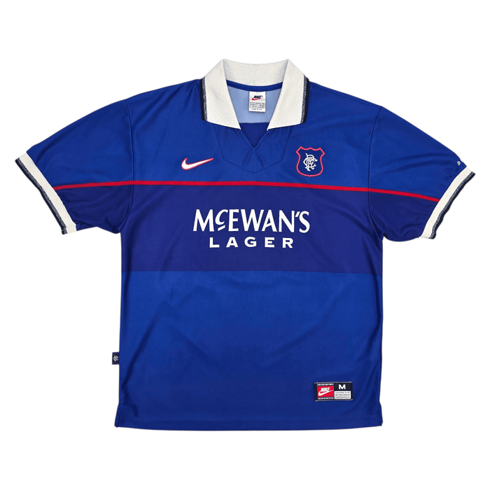 1997/99 Glasgow Rangers Home Football Shirt (M) Nike - Football Finery - FF301474