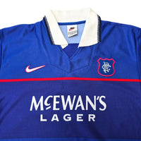 1997/99 Glasgow Rangers Home Football Shirt (S) Nike - Football Finery - FF305573