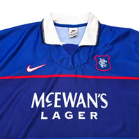 1997/99 Glasgow Rangers Home Football Shirt (XL) Nike - Football Finery - FF305569