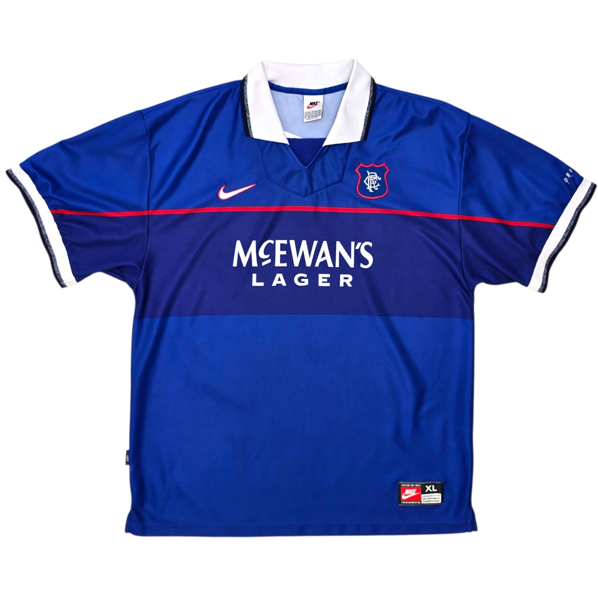1997/99 Glasgow Rangers Home Football Shirt (XL) Nike - Football Finery - FF305569