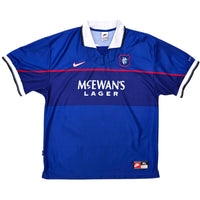 1997/99 Glasgow Rangers Home Football Shirt (XL) Nike - Football Finery - FF305569