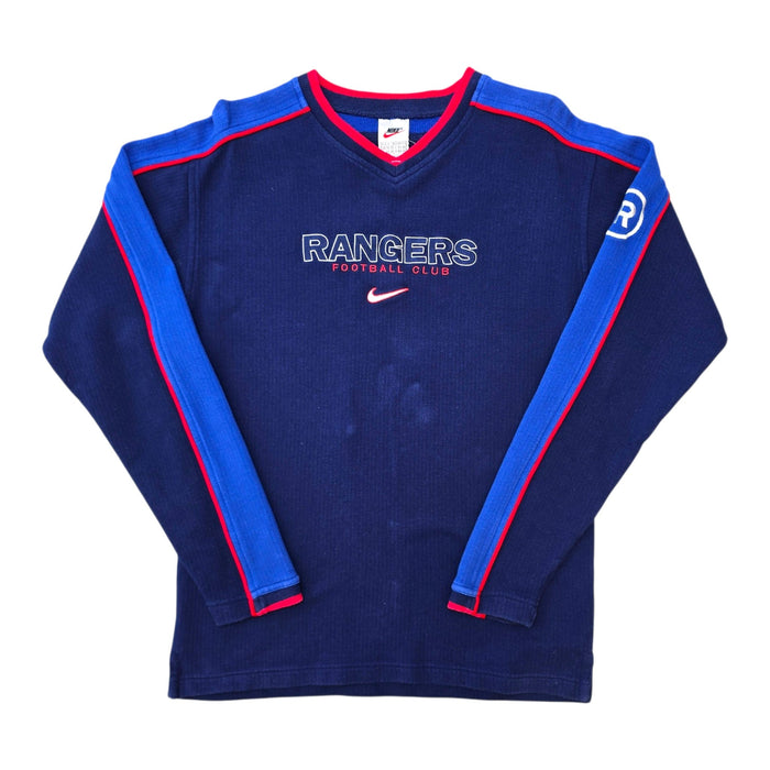 1997/99 Glasgow Rangers Training Sweater (S) Nike - Football Finery - FF307704