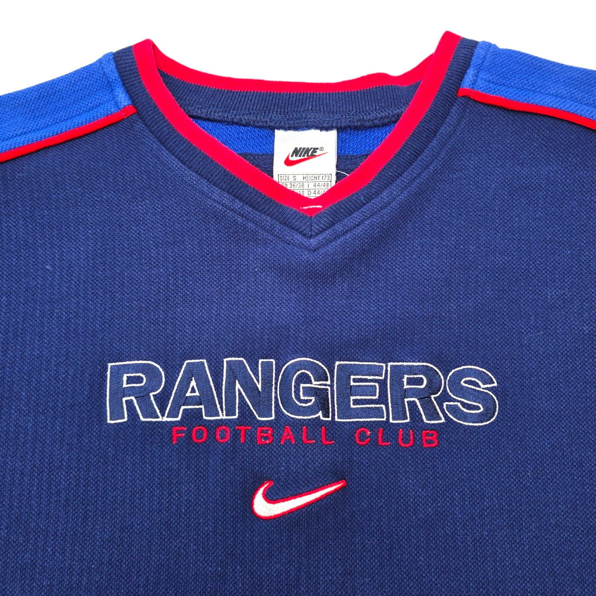 1997/99 Glasgow Rangers Training Sweater (S) Nike - Football Finery - FF307704