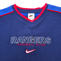 1997/99 Glasgow Rangers Training Sweater (S) Nike - Football Finery - FF307704