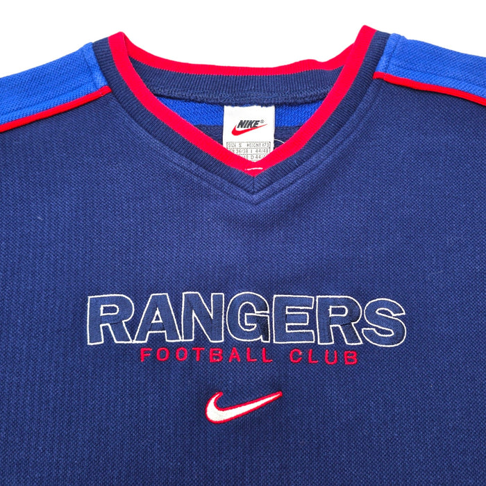 1997/99 Glasgow Rangers Training Sweater (S) Nike - Football Finery - FF307704