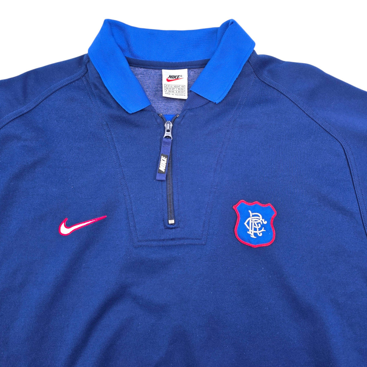 1997/99 Glasgow Rangers Training Top (XL) Nike - Football Finery - FF308196