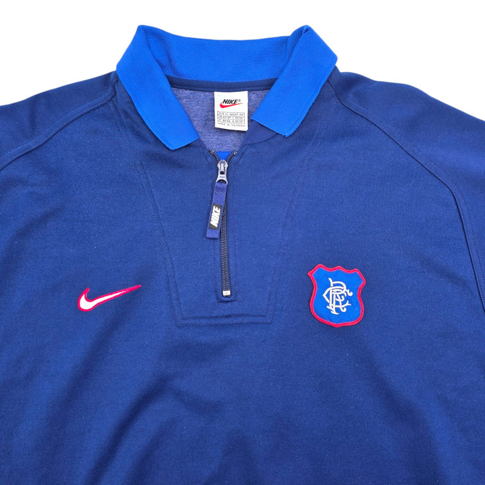 1997/99 Glasgow Rangers Training Top (XL) Nike - Football Finery - FF308196