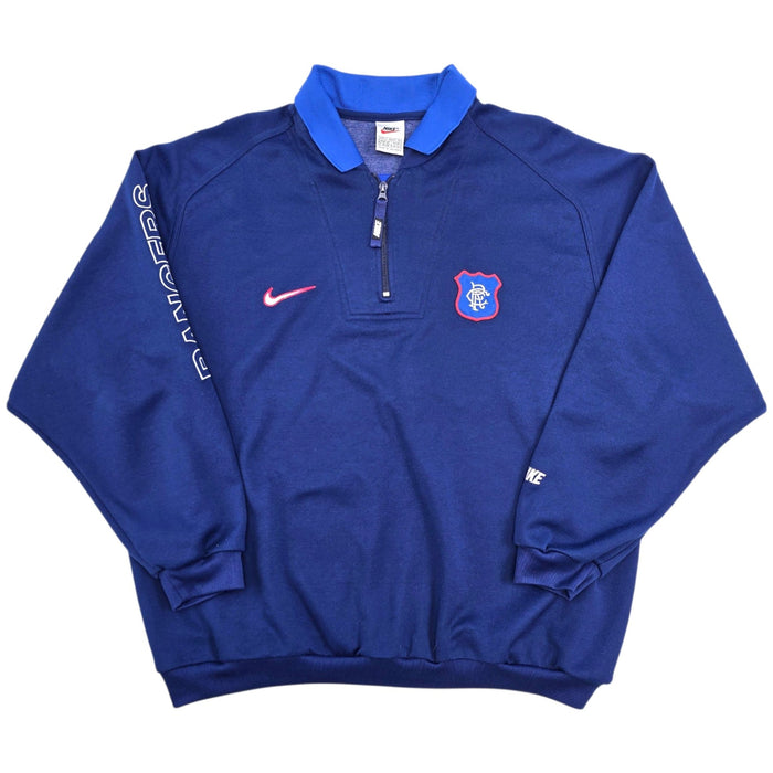 1997/99 Glasgow Rangers Training Top (XL) Nike - Football Finery - FF308196