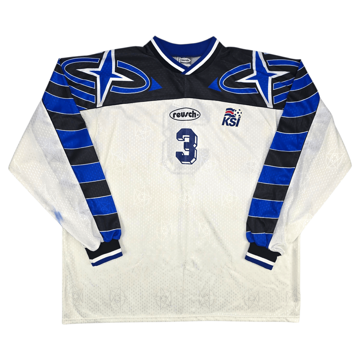 1997/99 Iceland Away Football Shirt (2XL) Reusch 3 (Match Issue) - Football Finery - FF303201