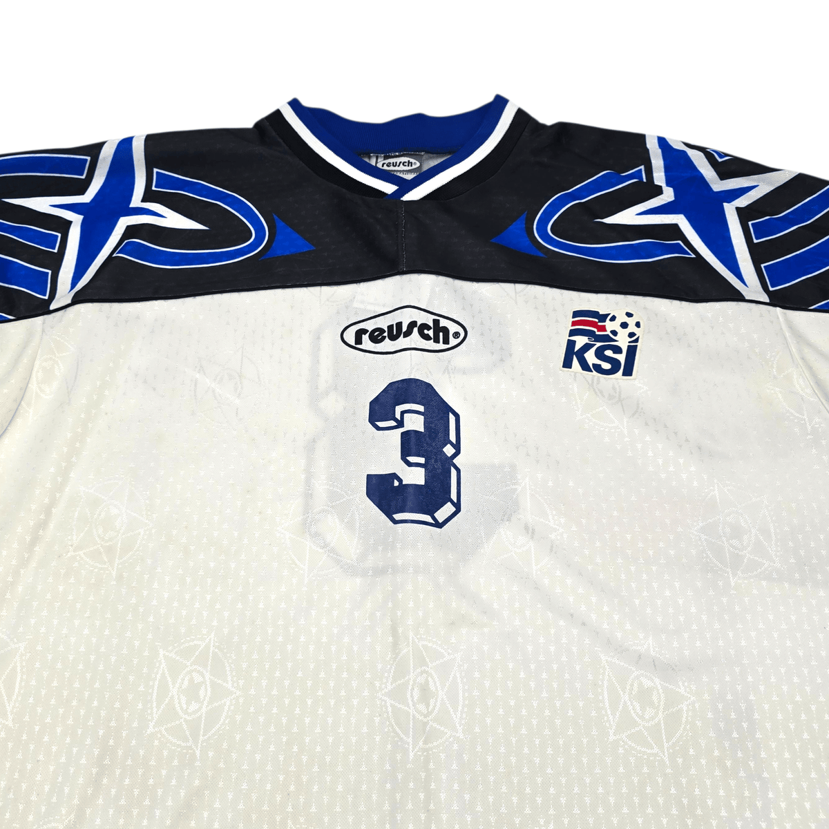 1997/99 Iceland Away Football Shirt (2XL) Reusch 3 (Match Issue) - Football Finery - FF303201