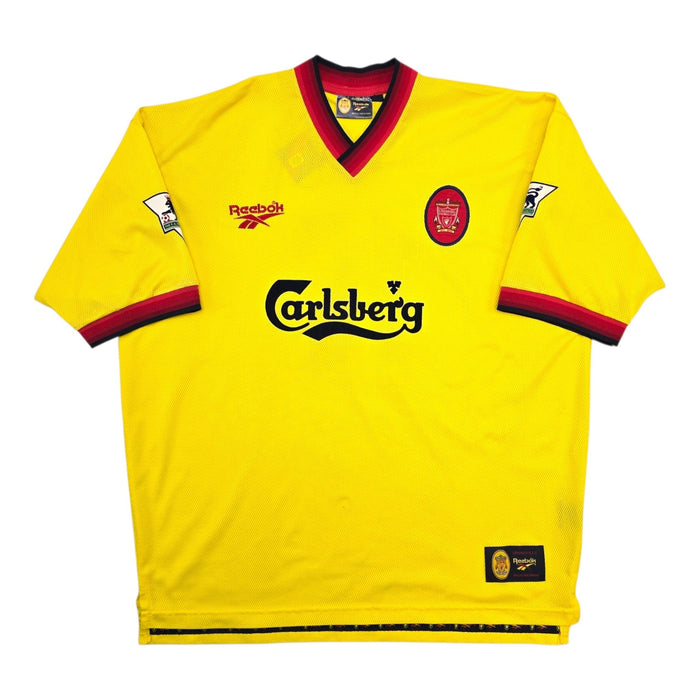 1997/99 Liverpool Away Football Shirt (2XL) Reebok #15 Berger - Football Finery - FF306377